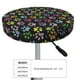 thumbnail image 4 of Balery Colorful Paw Fundas de asiento para taburete de bar redondo de tela de terciopelo ajustables que protegen de arañazos y manchas para sillas de 14 a 17 pulgadas.-13 inch, 4 of 7