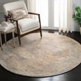 thumbnail image 2 of SAFAVIEH Restoration Vintage Lara Abstract Area Rug, Gold/Ivory, 6' x 6' Round, 2 of 8