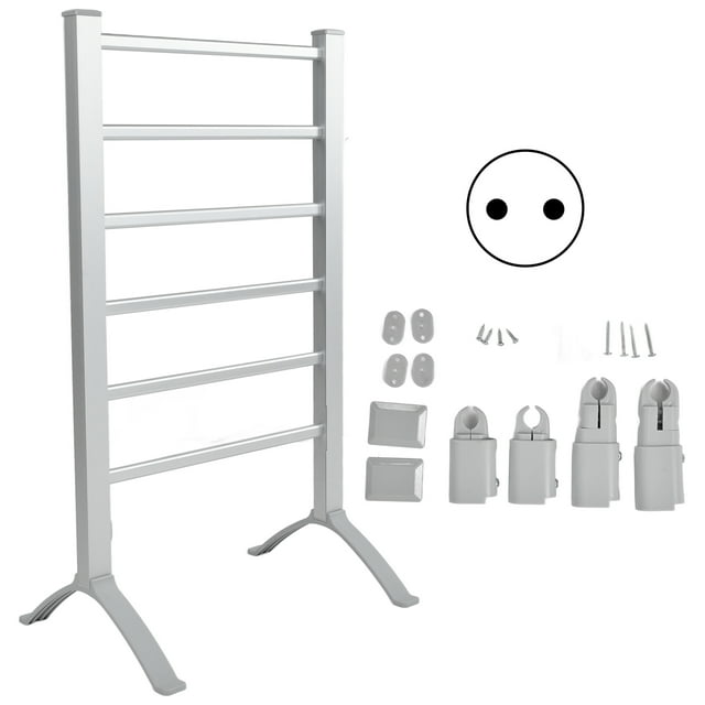 Towel Warmer, Towel Rack Safe To Use Electric Towel Holder For Blankets For Bathroom For Bathrobes For Towels For Home For Bedroom EU Plug 220V