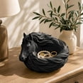 thumbnail image 5 of Horse Catchall Bowl 7-Inch Decorative Tray for Keys, Jewelry and Coins, Heavy Duty Western Figurine Dresser Desk Organizer(xw), 5 of 6