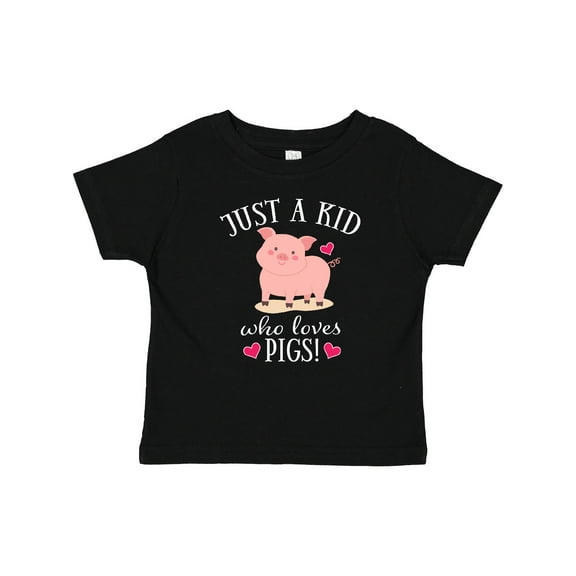 Inktastic Just a Kid Who Loves Pigs Boys or Girls Baby T-Shirt