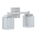 thumbnail image 2 of Aspen Creative 62326, Bathroom Vanity 2 Lights Fixture 15"W x 9"H x 5-3/4"E. Satin Nickel Finish, Bulb Not Included, 2 of 7