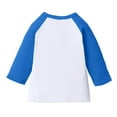 thumbnail image 5 of 3/4 Sleeve Shirt for Girls Boys Casual Raglan Basic Tees Fall Crew Neck Baseball Tops Blouse 3-14 Years, 5 of 7