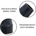 thumbnail image 3 of Crutch Tips, 1Inch Heavy Duty Non-Slip Rubber Cane Replacement Foot Caps, Pads, 6 PCS, 3 of 7
