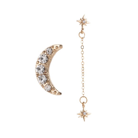 Xihbxyly Pendientes de Estrella con Diseño Creativo de Taladro, Estructura Hueca Única, Brillo Deslumbrante, Accesorio de Moda para Fiestas, Eventos y Uso Diario, Joyería de Moda para Mujer.