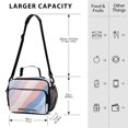thumbnail image 4 of FORMRS Student Insulated Lunch Bag with Shoulder Strap Reusable Cooler Box for School, Abstract Blue, 4 of 9