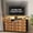 Brown, variant on PYY 55'' Wide 11-Drawer Fabric Dresser for Bedroom – LED Light, Charging Station, Shelves, Steel Frame, Wood Top, TV Stand, Storage Chest for Living Room, Hallway and Home Office, Gray