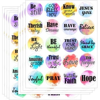 Jesus Christian Stickers Pack, Inspirational Faith Stickers Decals with  Bible Verse Motivational Religious Stickers for Water Bottles, Laptop,  Christian Gifts and Bible Journaling Supplies, 50Pcs 