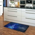 thumbnail image 5 of GZHJMY Blue Christmas Snowflake Kitchen Rug Non-Slip Kitchen Floor Mat Anti Fatigue Standing Mat for Sink Kitchen Bathroom, 39 x 20 Inch, 5 of 7