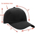 thumbnail image 2 of Gorra de béisbol Falari Wholesale Bulk Lot, 12 unidades, color negro, 2 of 3