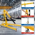 thumbnail image 6 of JoanKaren Folding Engine Hydraulic Lifting Hoist,4400 lbs Max Weight Engine Hoist with 6 Steel Caster Wheels,Yellow, 6 of 8
