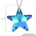 thumbnail image 6 of Blue Glass Mix Stainless Steel 925 Sterling Silver Rhodium Plated Star Pendant Necklace for Women Jewelry Size 20" Birthday Christmas Gifts for Women, 6 of 8