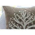 thumbnail image 2 of Pillow Covers, 22x22 inch (55x55 cm) Cushion Covers, Brown Pillow Covers, Pearls Tree Pillows Cover, Art Silk Square Pillow Cases, Floral Contemporary - Fortune Tree, 2 of 3
