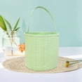 thumbnail image 4 of Michellecmm Cloth Easter Basket Cute Carry Around Plaid Print Bucket Tote with Long Handle, 4 of 8