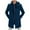 Blue, variant on Wyobmus Mens Single Breasted Trench Coat Slim Fit Notched Lapel Long Peacoat Classic Casual Winter Overcoat Blue