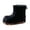 Black, variant on Lightweight Girls Rain Boots For Outdoor Weather Kids Rubber Boots With Sole For Winter Use