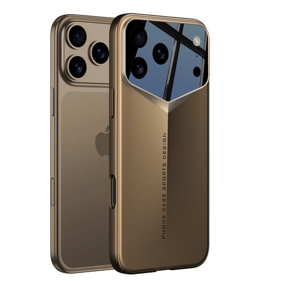 Decase Slim Case for iPhone 17 Pro Max 2025,Ultra Thin Hard PC Shockproof Frosted Shell,Anti-Scratch Hard Back Cover,Desertgold