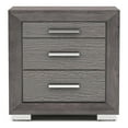 thumbnail image 4 of Furniture of America Iden 3pc Gray Wood Bedroom Set - Cal King + 2 Nightstands, 4 of 10