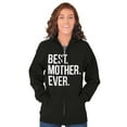 thumbnail image 3 of Best Mom Ever Cute Happy Mothers Day Zip Hoodie Sweatshirt Women Brisco Brands S, 3 of 6