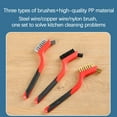 thumbnail image 5 of AZOON Scrub Brushes for Cleaning,Scrub Brush Kitchen,Cleaning Brushes with Handles,Cooktops Cleaning Brush,Multi-Purpose Kitchen Brush Set: Pot Scrubber, Dish Brush, Silicone Scraper, 5 of 6