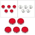 thumbnail image 4 of EeaseCA 5pcs Saxophone Finger Buttons Repair Parts Saxophone Replacement Musical Instrument Accessory Decor DIY (Red and Silver), 4 of 8