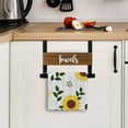 thumbnail image 2 of Eveokoki 2 Pcs Floral Kitchen Towels Sunflower Dish Towels for Kitchen Ultra Absorbent Flower Hand Towels Decorative Set for Spring Bathroom Housewarming Gift, 24 x 16 Inch, 2 of 5