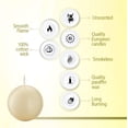 thumbnail image 3 of Bolsius Pack of 2 Ivory Ball Candles 2.75 Inch (70 mm.), 3 of 8