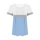 thumbnail image 5 of Camiseta Casual de Manga Corta de Mujer, Cuello Redondo de Impresión para Uso Diario, Fiesta Y Hogar, 5 of 5