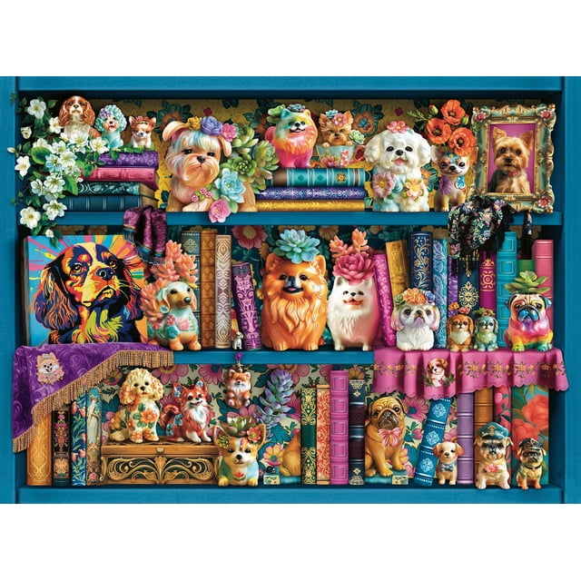 Rompecabezas Ravensburger Precious Porcelain Pups 500 piezas