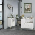 thumbnail image 4 of EDTara 40" Buffet Sideboard with Storage, Kitchen Storage Cabinet, Microwave Cabinet, Coffee Bar Cabinet with 2 Drawers and 2 Doors for Kitchen, Dining Room, Entryway, 4 of 6