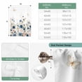 thumbnail image 6 of Navy Blue Spring Floral Tie Up Curtains for Windows, Adjustable Balloon Window Shades, Elegant Pastoral Flowers Watercolor Kitchen Window Treatments Farmhouse Short Curtains with Rod Pocket 42"x45", 6 of 8