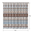thumbnail image 5 of Waterproof Bohemia Stripe Shower Curtain 72x72 Inch Boho Style Polyester Unique Shower Curtain for Bathroom Hotel Home Decor with 12 Plastic Hooks, 5 of 5