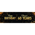 thumbnail image 4 of Golden Balloons Stars Backdrop Banner for 60th Birthday Party, Happy Birthday Cheers Decoration, Party Supplies Photography Props for Celebrations Events Decorations, 4 of 8