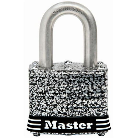 Master Lock  1.5 in. Laminated Padlock with Stainless Steel Shackle