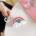 thumbnail image 2 of Funda de silicona liangnv para Airpods, compatible con Apple Airpods 1 y 2 [Diseño divertido] [El mejor regalo para niñas y mujeres] (Puente arcoíris), 2 of 5
