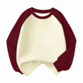 thumbnail image 5 of Kids' Baseball Style Tee Solid Long Sleeve Casual Clothing Layering Top, 5 of 8