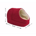 thumbnail image 4 of GOOPAWS Covered Cat & Dog Bed, Burgundy, 4 of 7