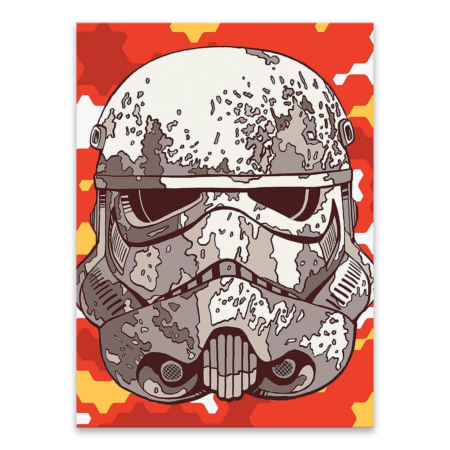 Artissimo Designs Trooper Camo Printed Canvas - 6.5W x 8.5H x .5D