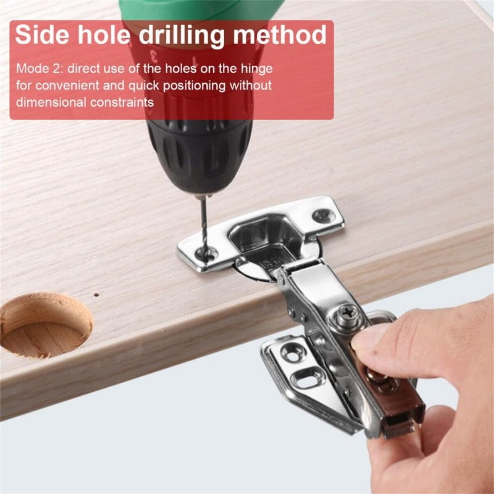 Positioning Hinge Hole Punch, Concealed Hinge Jig With Punch Locator Set