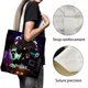 thumbnail image 3 of Figure Doors Bolso de tela con estampado de lienzo para mujer, bolsa de compras reutilizable y estética, con cremallera interior, regalo para mujer,40*40cm., 3 of 6