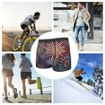 thumbnail image 4 of Wukai Fireworks2 Print Men’s Underwear Breathable Boxer Brief for Men,&nbsp;Moisture Wicking & Breathable-Large, 4 of 5