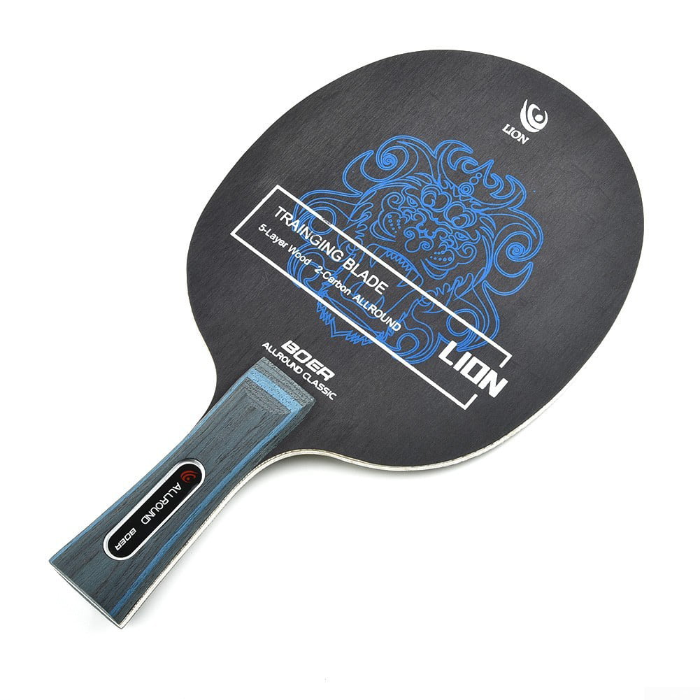 Carbon Fiber&Aryl Group Fiber Table Tennis Racket Long Handle Ping Pong Blade 