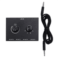thumbnail image 2 of 2X 4 Port Audio Switch, 3.5mm Stereo AUX Audio Selector, 4 Input 1 Output/1 Input 4 Output Audio Switcher Box, 2 of 9