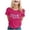 Hot Pink_001, variant on Womens Graphic T Shirts Casual Short Sleeve Crew Neck T Shirt with Bride Letter Print for Wedding and Everyday Wear Womens Tops White_001,XXL