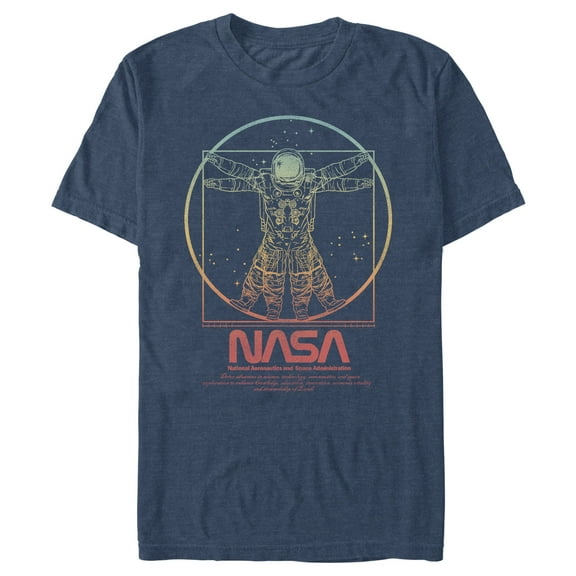 Men's NASA Vitruvian Astronaut  Graphic T-Shirt
