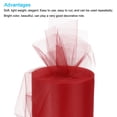 thumbnail image 3 of Uxcell Tulle Rolls Fabric Spools 6" 100 Yards Red for Decoration Wrapping Wedding DIY Crafts, 3 of 5