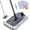 Blue(15.7"*7.8"), variant on Hands Free Flat Mop with Mini Sweeper, 2-in-1 Disposable Microfiber Mop for Floor Cleaning, 47" Long Handle, No Touch, Multi-Surface Dust Mop