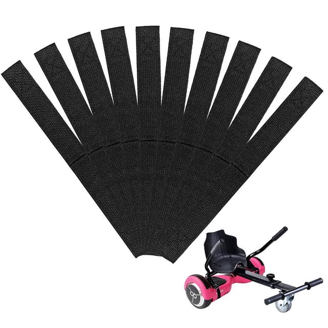 MesaSe 10 Pcs Courroies d'Accessoires Ajustables pour Hoverboard Courroies d'Attache en Nylon pour Siège de Hoverboard Câble de Fixation à Crochets et Boucles pour Hoverboard