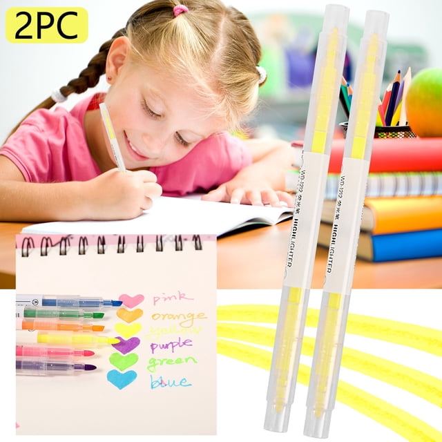 Product Classification Pen | Double Headed Highlighter Color Pen for Precision Marking and Highlighting in Candy Tones