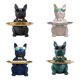 thumbnail image 5 of Almacenamiento bandeja decorativa Bearachild resina bulldog llavero decoración del hogar negro, 5 of 6